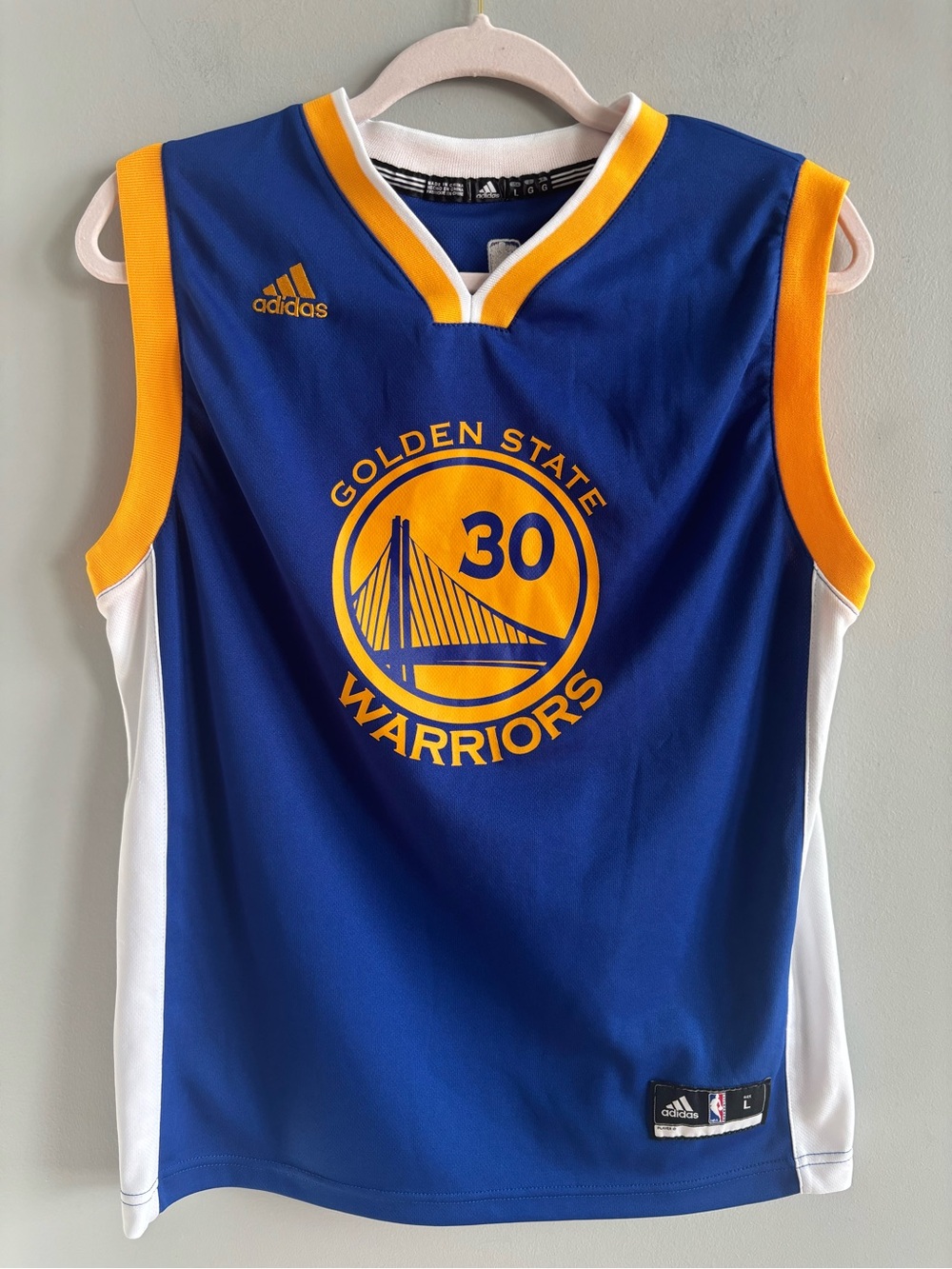 adidas NBA Golden State Warriors Stephen Curry #30 Swingman Jersey - Youth Large